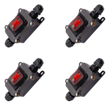 4x IP67 waterdichte inline schakelaar 12V DC 20A hoge stroomsterkte