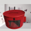 2X Hat Box Organizer Round Travel Boxes Foldable Storage Bag with Dust 2