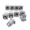 20PCS Υποδοχή Powercon 3 ακίδων 20A 250V Υποδοχή πάνελ ηχείου Fe 5