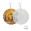 30Pcs 3 Inch Sublimation Wind Spinner Blanks 3D Spinners Hanging for I 5
