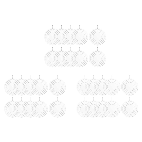 30Pcs 3 Inch Sublimation Wind Spinner Blanks 3D Spinners Hanging for I