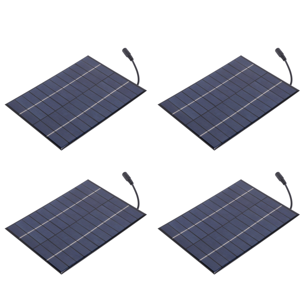 4X 12V 5.2W Mini Solar Panel Polycrystalline Cells Silicon Epoxy Modul 4852109518230