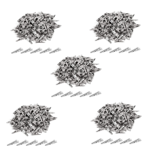 500 stuks 1,06 inch / 27 mm mini metalen krokodillenklemmen, krokodillenklemmen zilver