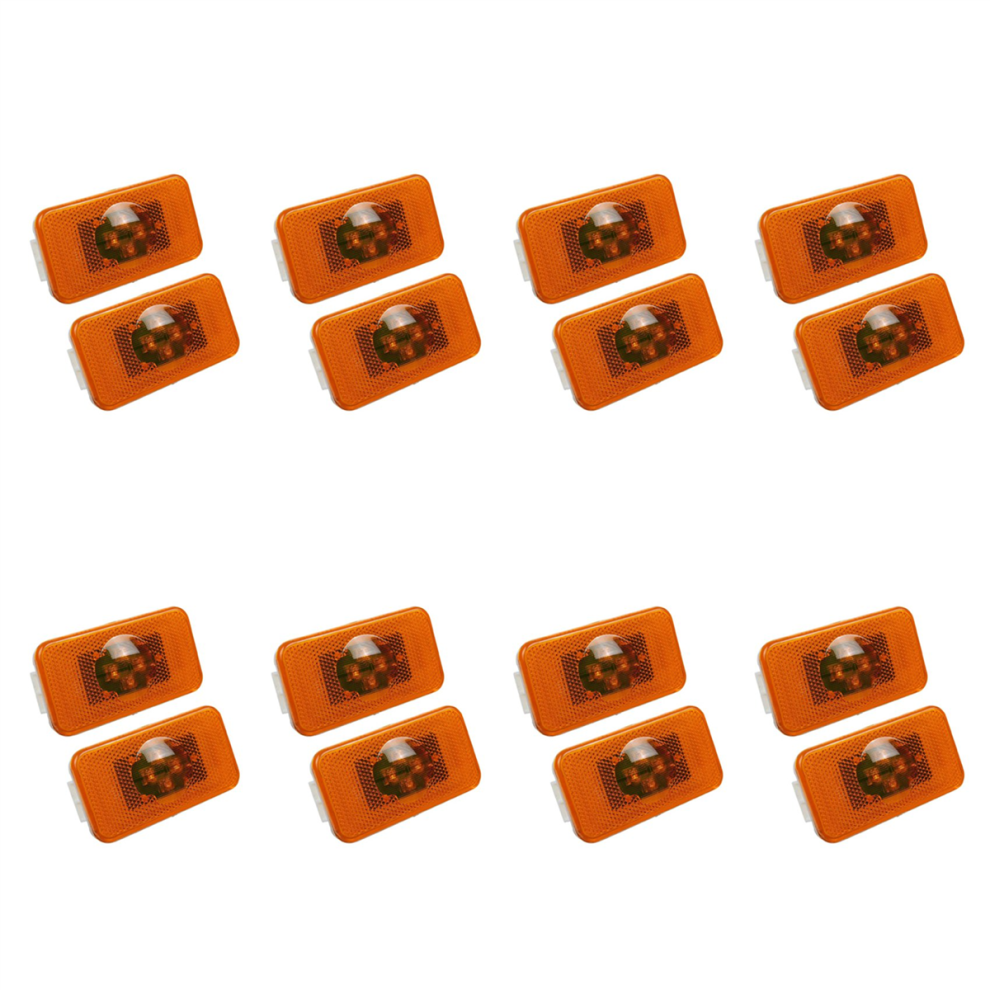 16Pcs 24V Car Truck Led Side Marker 4Leds Indicator Warnin Light/Amber 4852109518391