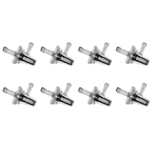 8Pcs Universal Motorrad Rechtwinklig Inline Filter 1/4 Zoll 6mm Schlauch