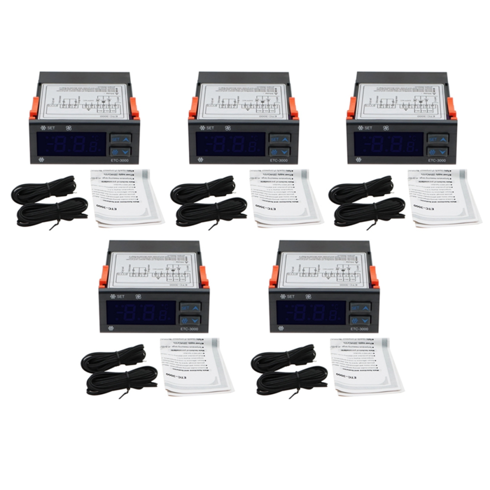 5X Etc-3000 Mini Temperature Controller Refrigerator Thermostat Regula 4852109519671
