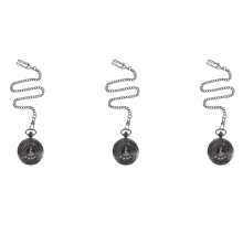 Collana con ciondolo in quarzo con numeri romani neri vintage Steampunk 3X