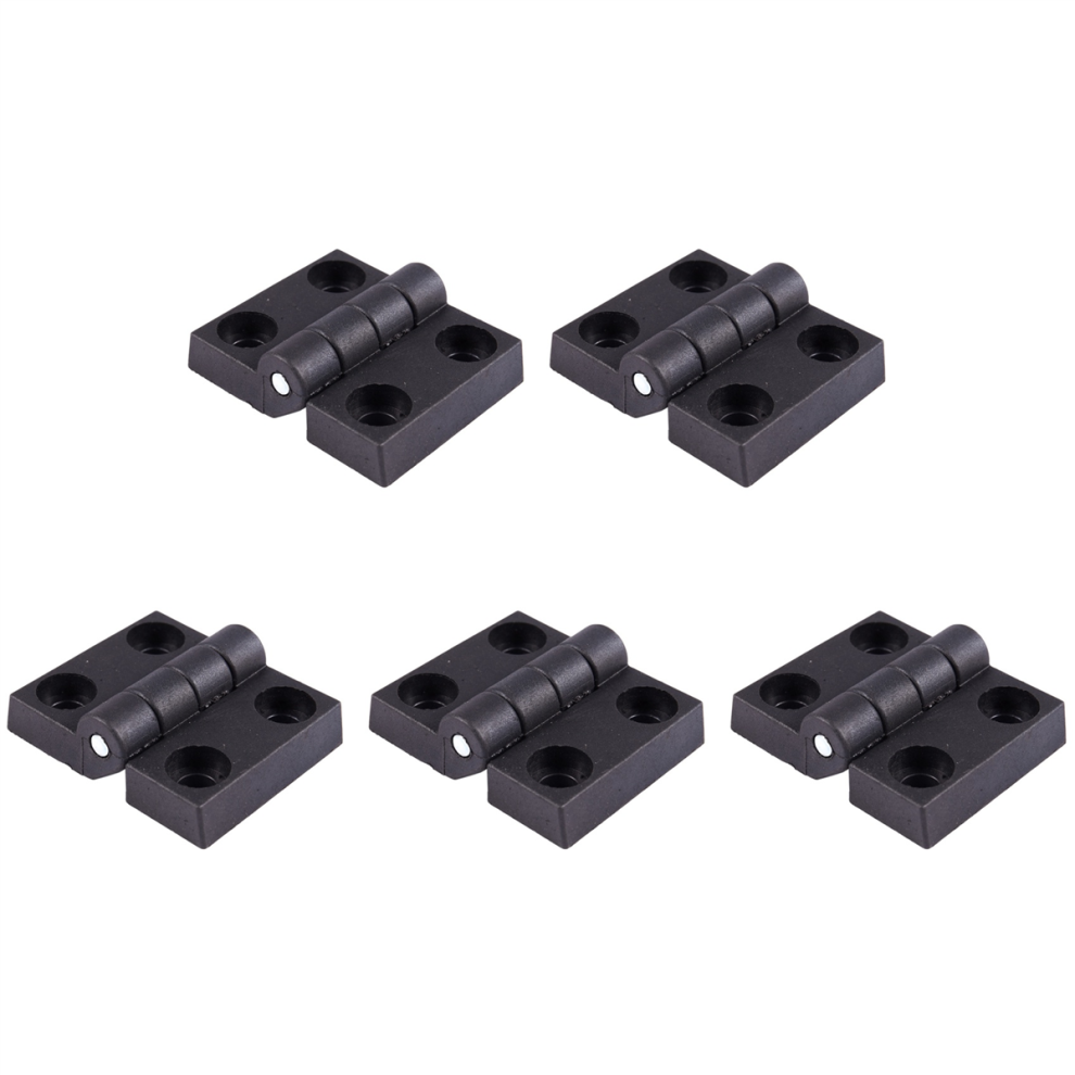 5Pcs 63Mm X 50Mm Cabinet Plastic Hinge Door Hinges Black 4852109520714
