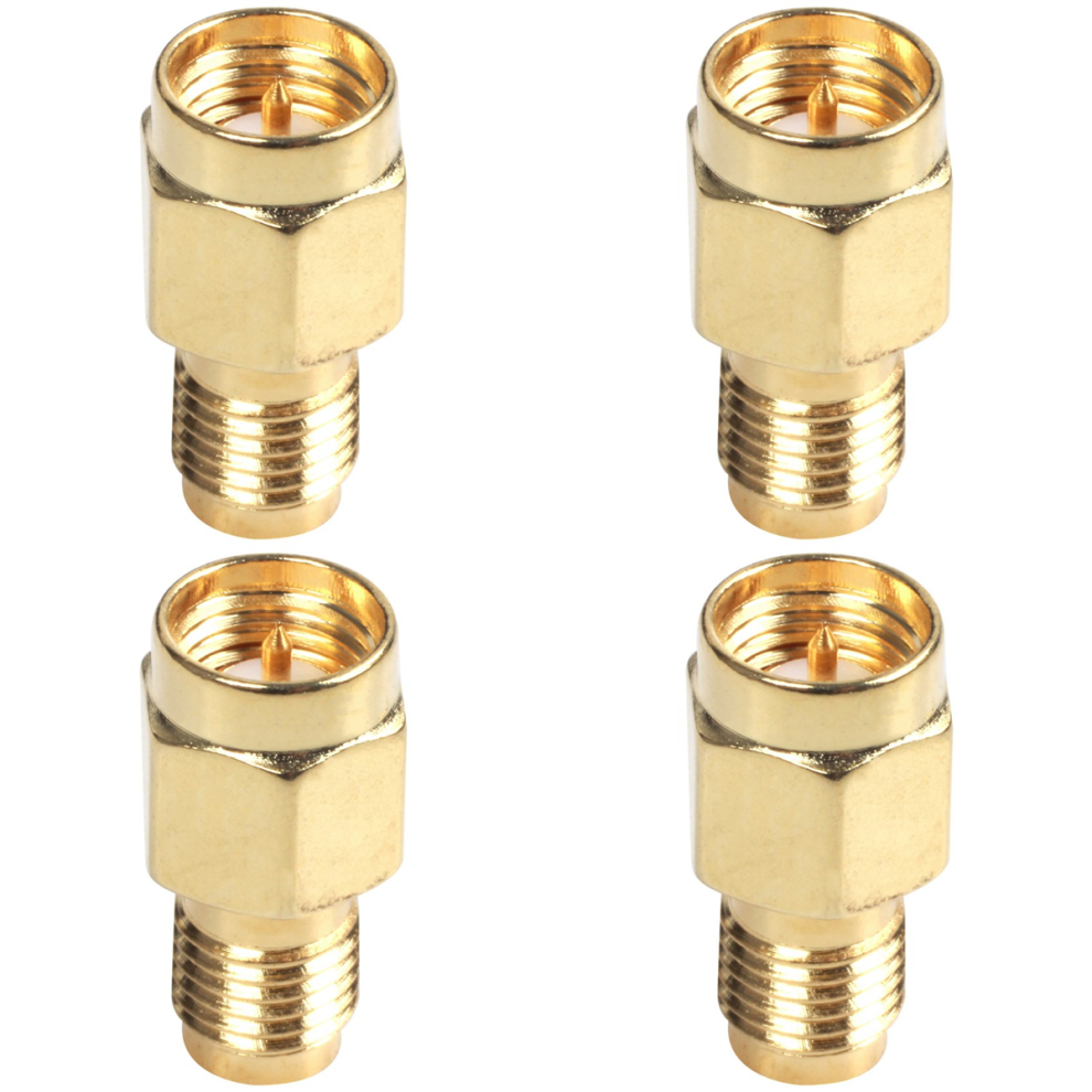 4X Sma Male Plug To Rp-Sma Female Coax Adapter Connector 4852109521094