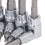 Set da 13 pezzi di bussole esagonali per bit, con attacco da 1/4", 3/8" e 1/2" 10