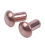 600 Pcs 5/64 x 1/8 Inch Round Head Copper Solid Rivets Fasteners 4