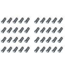 40 stuks 1000Uf 50V 13X25mm aluminium elektrolytische condensatoren zwart