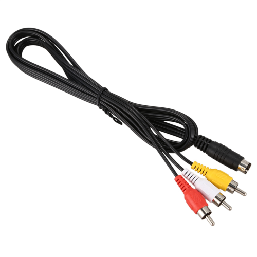 2 Pcs 1.5M 4.9Ft 3 Male to 4 Pin S-Video Tv Pc Conversion Cable 2