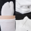 2X Λευκές Unisex Ιαπωνικές Κάλτσες Geta Clog Flop από Βαμβάκι Tabi Split T 7