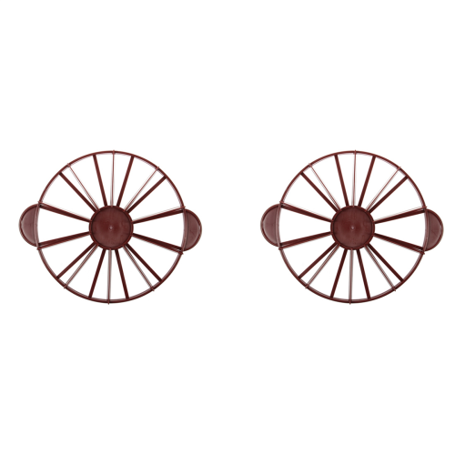 2X Cake Divider Pie 10 / 12 Piece Equal Portion Marker Dark Red