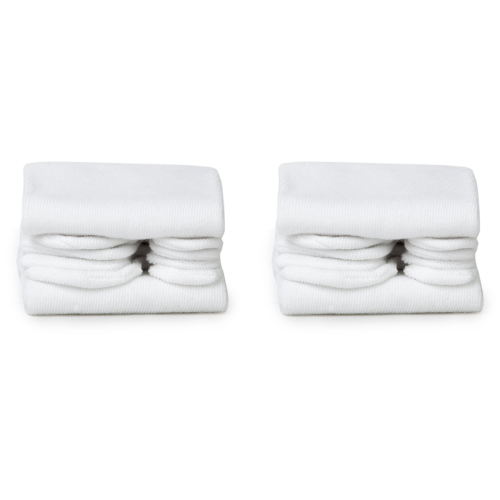 2X Λευκές Unisex Ιαπωνικές Κάλτσες Geta Clog Flop από Βαμβάκι Tabi Split T 1