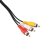 2 Pcs 1.5M 4.9Ft 3 Male to 4 Pin S-Video Tv Pc Conversion Cable 8