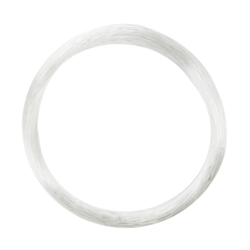 2x Nylon 0,80 mm vislijn, haspel, diameter 33 m lang, wit 2