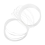 2x Nylon 0,80 mm vislijn, haspel, diameter 33 m lang, wit 5