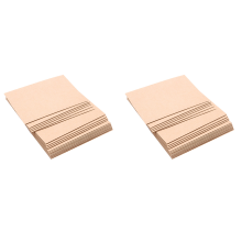 40 mini sobres de papel Kraft clásicos en blanco con ventana para invitaciones de boda