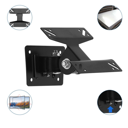 2X Βάση τοίχου για οθόνη LCD LED 15-27 ιντσών με ρυθμιζόμενο ύψος Mon 1