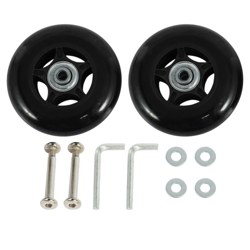6er-Set Ersatzräder für Gepäckkoffer, Außendurchmesser 80 mm 2