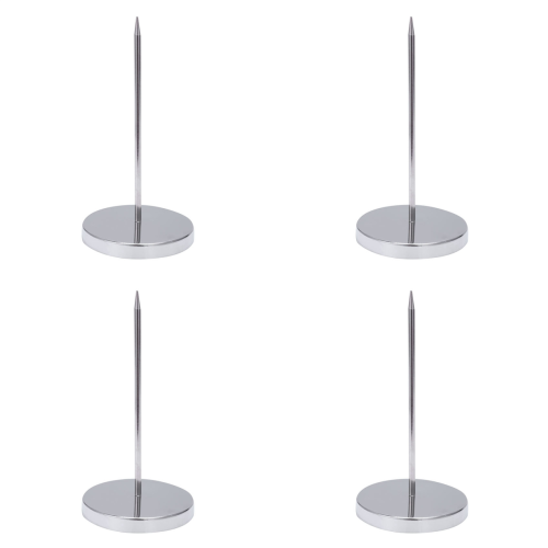 Lot de 4 porte-mémos sécurisés avec piquet pour factures, reçus, notes, commandes 1