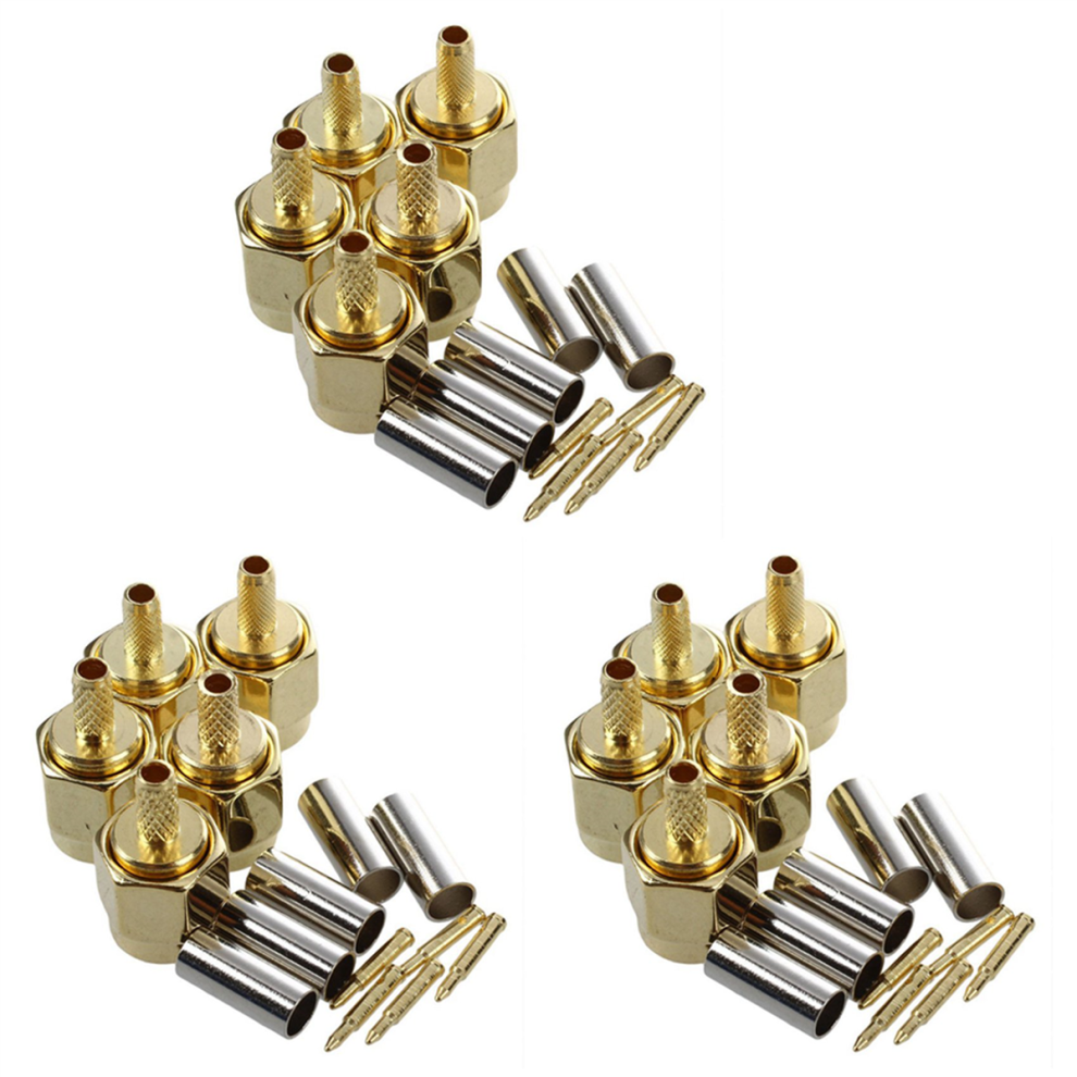 15Pcs Sma Male Plug Straight Crimp Rg316 Rg174 Adapter Connector 4852109523753