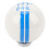 Pomello del cambio a 6 marce bianco e blu, 57mm57mm62mm 3