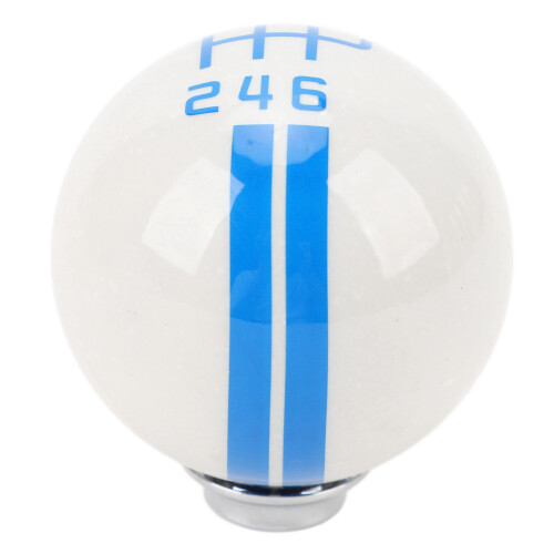 Pomello del cambio a 6 marce bianco e blu, 57mm57mm62mm 2