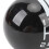 Pomello del cambio a 6 marce 57x57x62mm Nero/Bianco 7