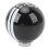 Pomello del cambio a 6 marce 57x57x62mm Nero/Bianco 3
