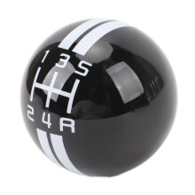 5S Rundkugel-Schaltknauf, 57 57 62 mm, Schwarz/Weiß