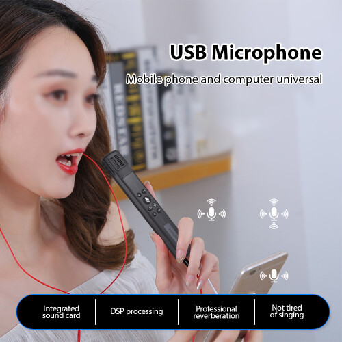 Microphone capacitif USB en métal 15  2,5  1,3 cm métallique 1