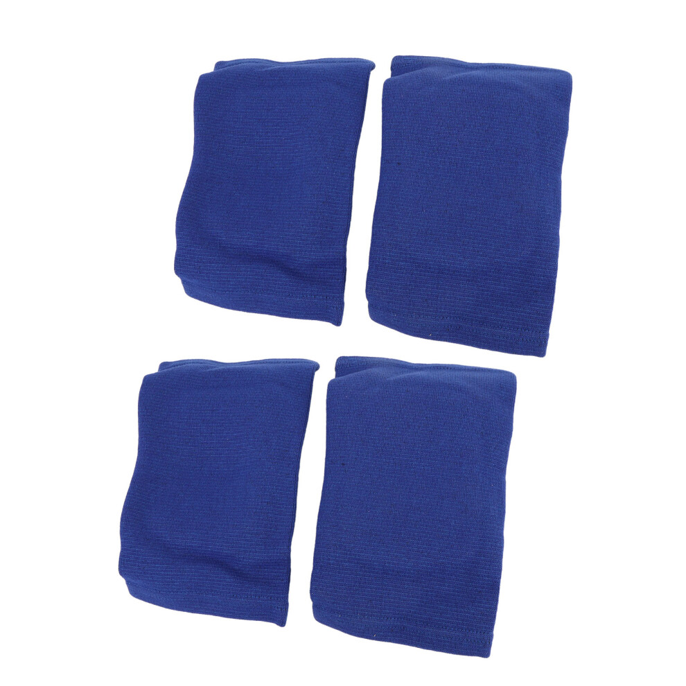 Blue Volleyball Knee Pads, High Resilience Breathable Fabric, Size S-image-OPC-PJDKB55-NEW