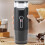 Mini macchina da caffè 1500mAh 72x220mm nera 15 bar 8