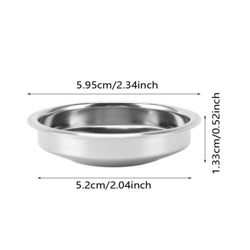 Wiederverwendbare 51 mm Edelstahl-Kaffee-Portafilter-Einsatz, Single Layer 1