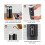 Mini macchina da caffè 1500mAh 72x220mm nera 15 bar 5