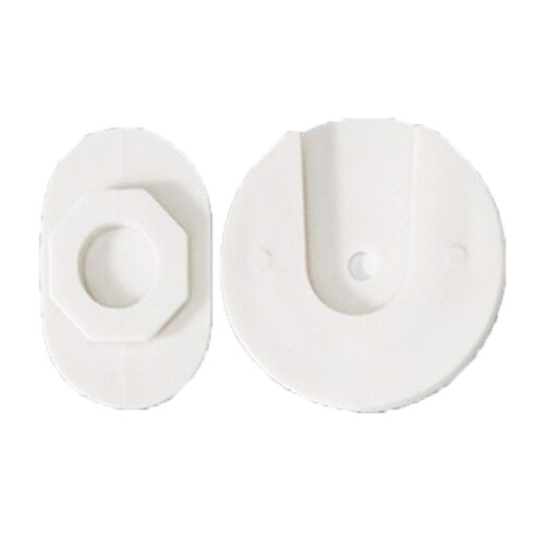 Steckdosenleistenhalter 6x6 cm rund selbstklebend 2