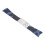 Rubber Watch Strap - Camouflage Blue & Silver Buckle, 20mm Width 15