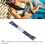 Rubber Watch Strap - Camouflage Blue & Silver Buckle, 20mm Width 5