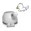 Automatic Dog Ball Launcher Grey 3-Level Adjustable Interactive Indoor Outdoor 5