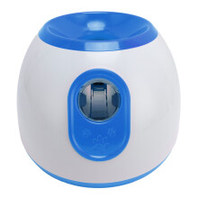 Portable Blue Automatic Pet Ball Launcher with 6 C Batteries 100-240V