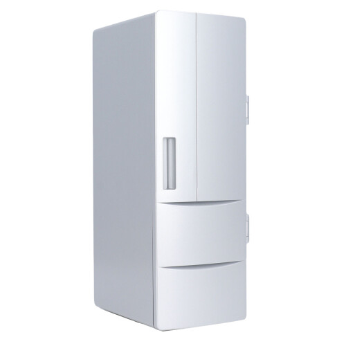 Durable 5W USB Mini Fridge for Vehicles & Homes 0.5L Compact Size
