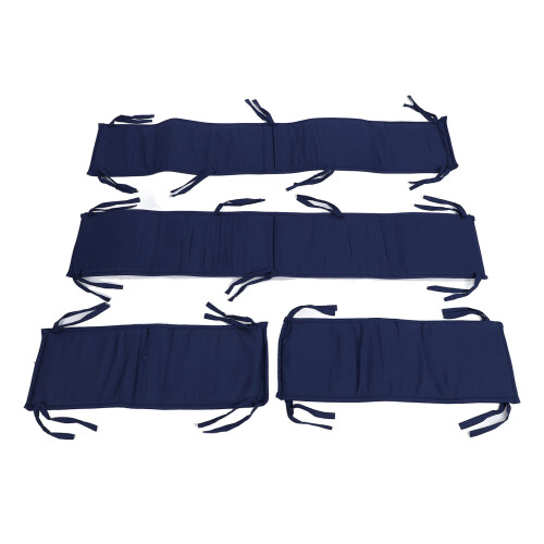 Paracolpi imbottito per culla 67x25,5 cm/129,5 cm Monocolore 2