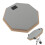 12in Silent Rubber Practice Drum Pad Set with 2 Pairs Drumsticks – Gray 1