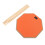 12in Silent Rubber Practice Drum Pad Set with 2 Pairs Drumsticks - Orange 15