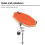 12in Silent Rubber Practice Drum Pad Set with 2 Pairs Drumsticks - Orange 4