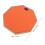12in Silent Rubber Practice Drum Pad Set with 2 Pairs Drumsticks - Orange 2