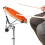 12in Silent Rubber Practice Drum Pad Set with 2 Pairs Drumsticks - Orange 6